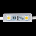 KDL(W) || 【50個セット】LEDモジュール SSライト ２球/DC12V(極性なし)/IP68(防水) 小型チャンネル文字(70mm角以内)に最適！ 電球色(3000K) 消費電力(0.48W) モジュール間ピッチ：111mm(芯芯) サイズ(41×12×7.5mm) 最大直列数(50個)