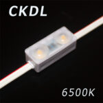 CKDL 6500K || LEDモジュール【50個セット】 SSライト ＜拡散キャップ型ミニ2球＞ IP67 昼光色(6500K) 40lm DC12V(極性あり) 超小型チャンネル文字に最適 照射角140度 消費電力(0.48W) モジュール間ピッチ:72mm(芯芯) 寸法:22×9×8mm 最大直列数100個【電源別売】